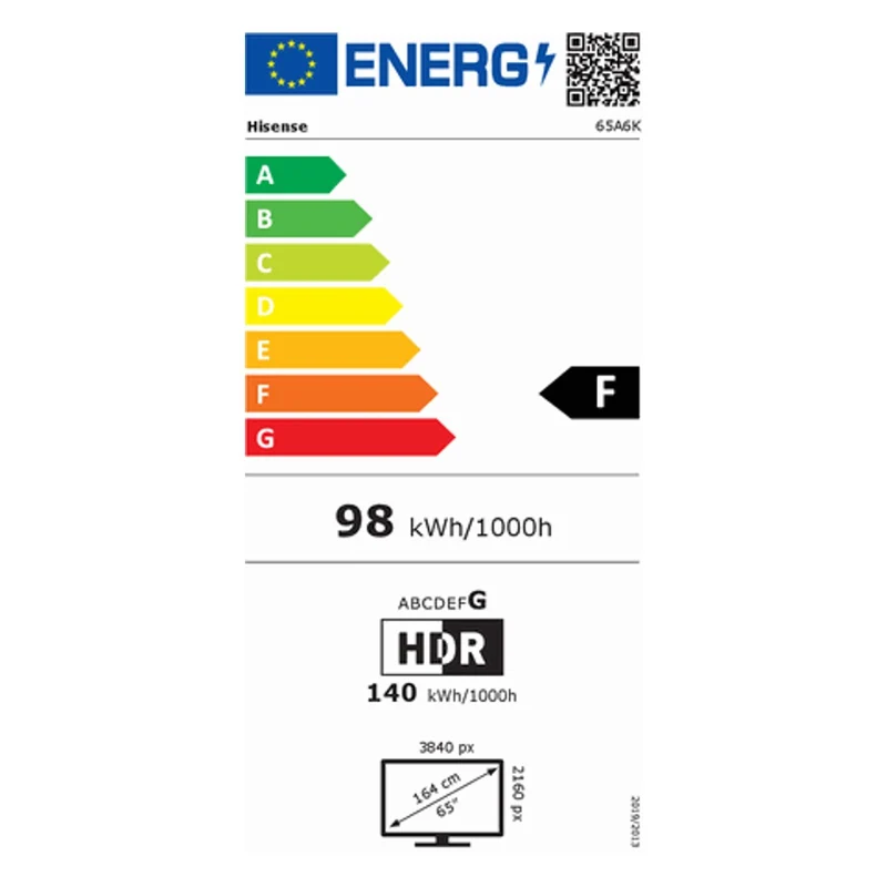 Hisense 65A6K UHD 65 Zoll schwarz