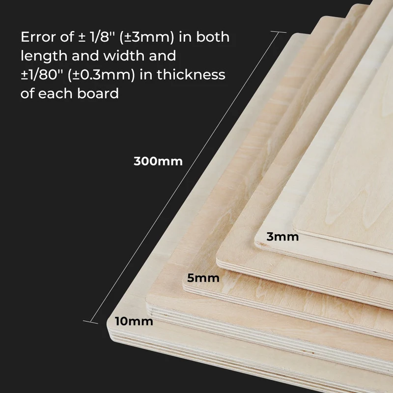 Creality Falcon Basswood Plywood Combination Pack