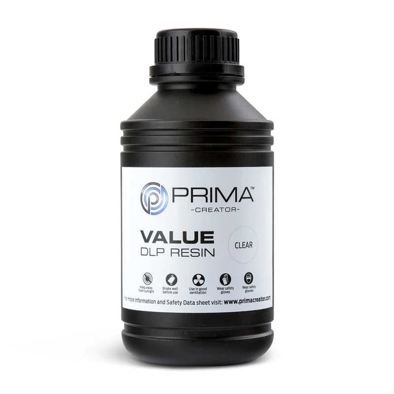 PrimaCreator Value UV / DLP Resin 500 g – Clear