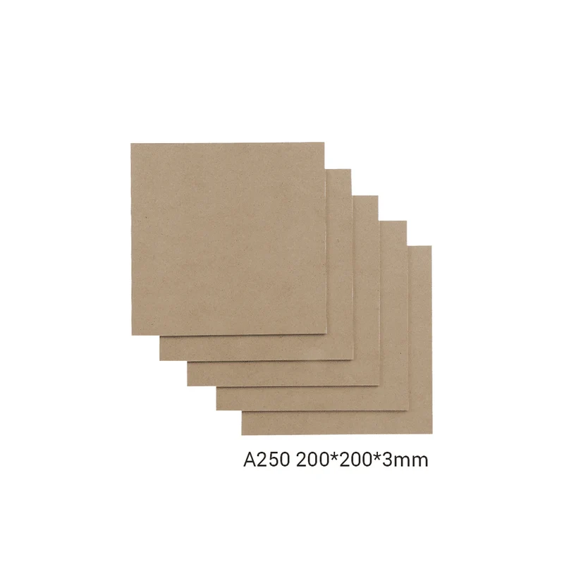 Snapmaker MDF Sheet A250 (200x200x3 mm, 5er-Pack)