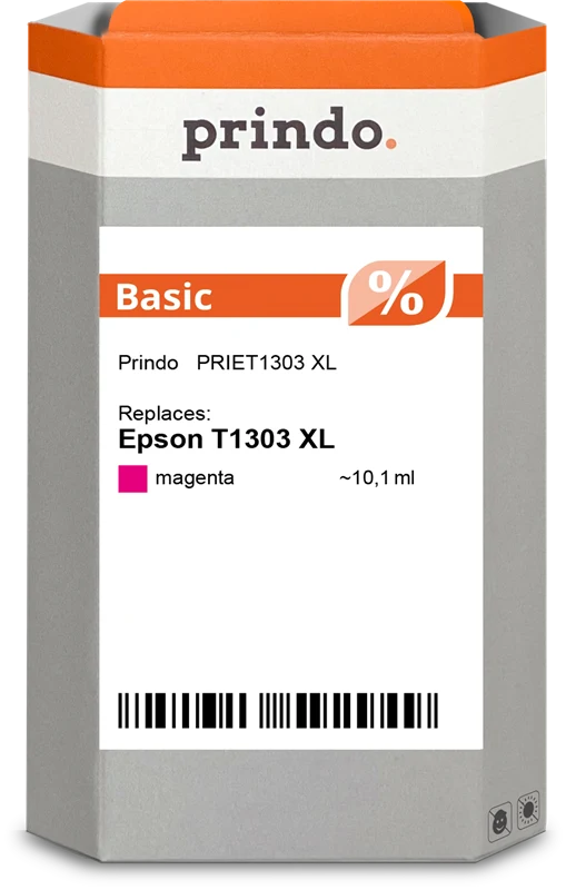 Prindo Basic XL Druckerpatrone kompatibel mit Epson T1303 XL Magenta
