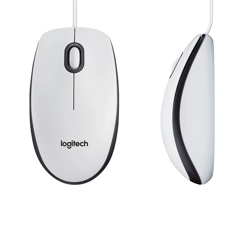 Logitech M100 Maus Weiss