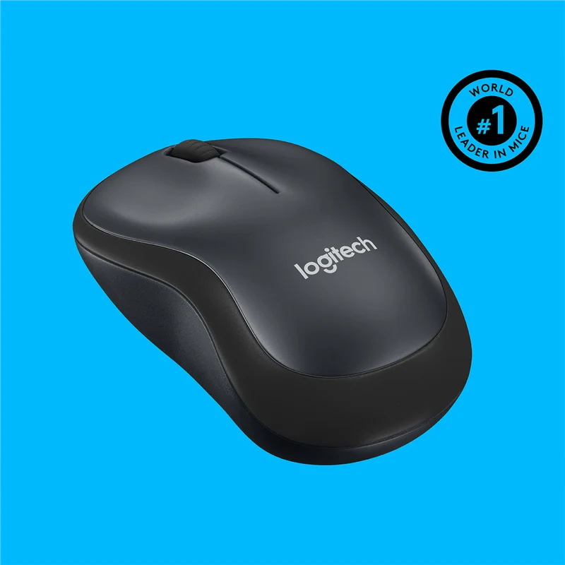 Logitech M220 Maus Silent Grau