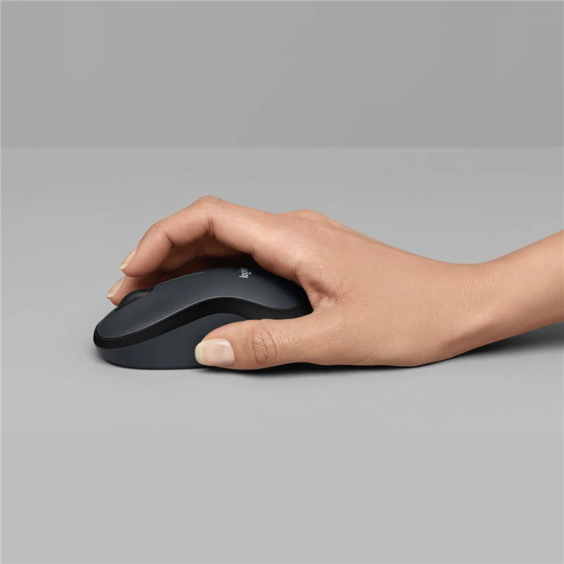 Logitech M220 Maus Silent Grau