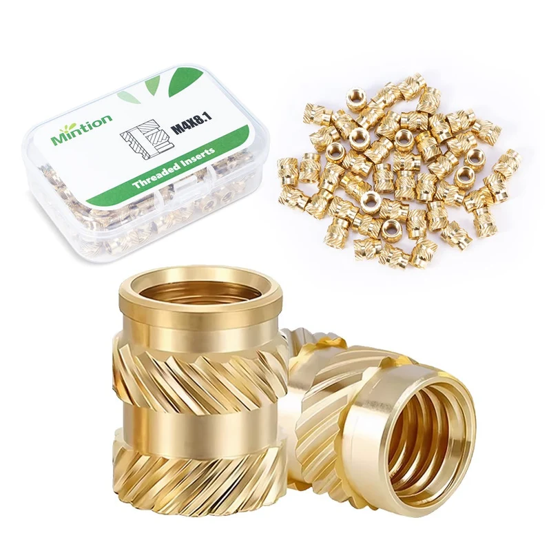 Mintion M4 Gewindeeinsätze Set (8,1 x 6,3 mm, 50 Stück)