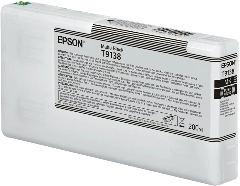 Epson T9138 Schwarz (Matt) Druckerpatrone C13T91380N