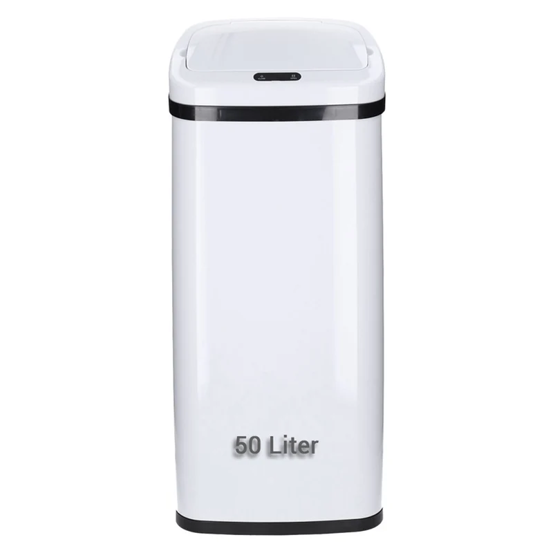 TP Sensor Mülleimer eckig weiß 40 Liter