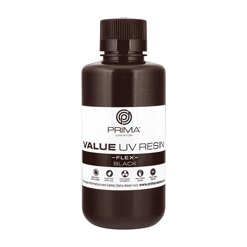 PrimaCreator Value Flex UV Resin – 500 g – Schwarz