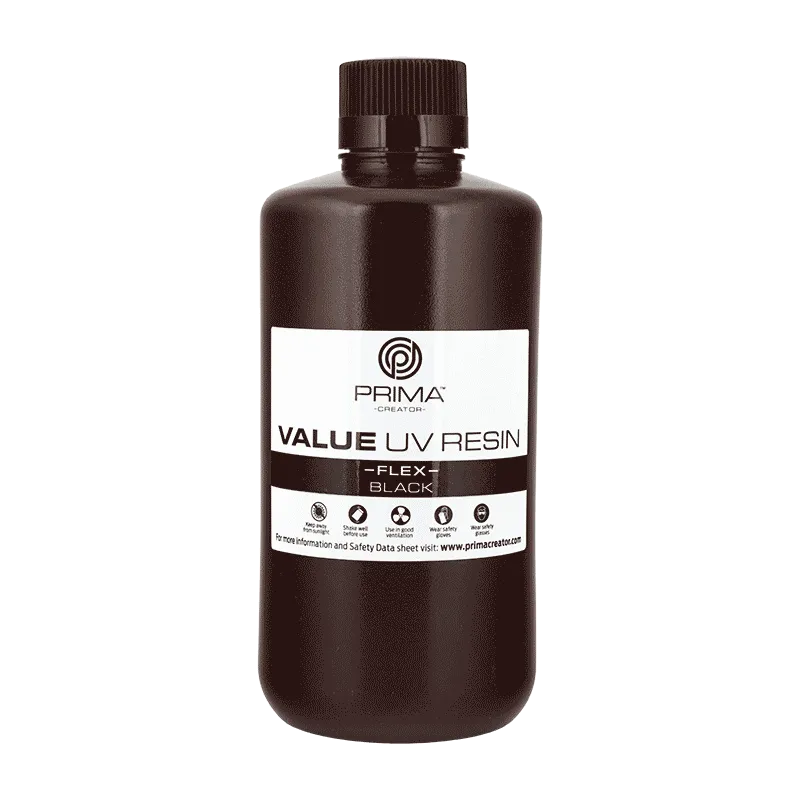 PrimaCreator Value Flex UV Resin 1 kg – Schwarz