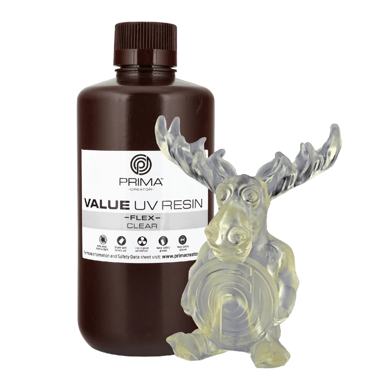 PrimaCreator Value Flex UV Resin 1 kg – Clear