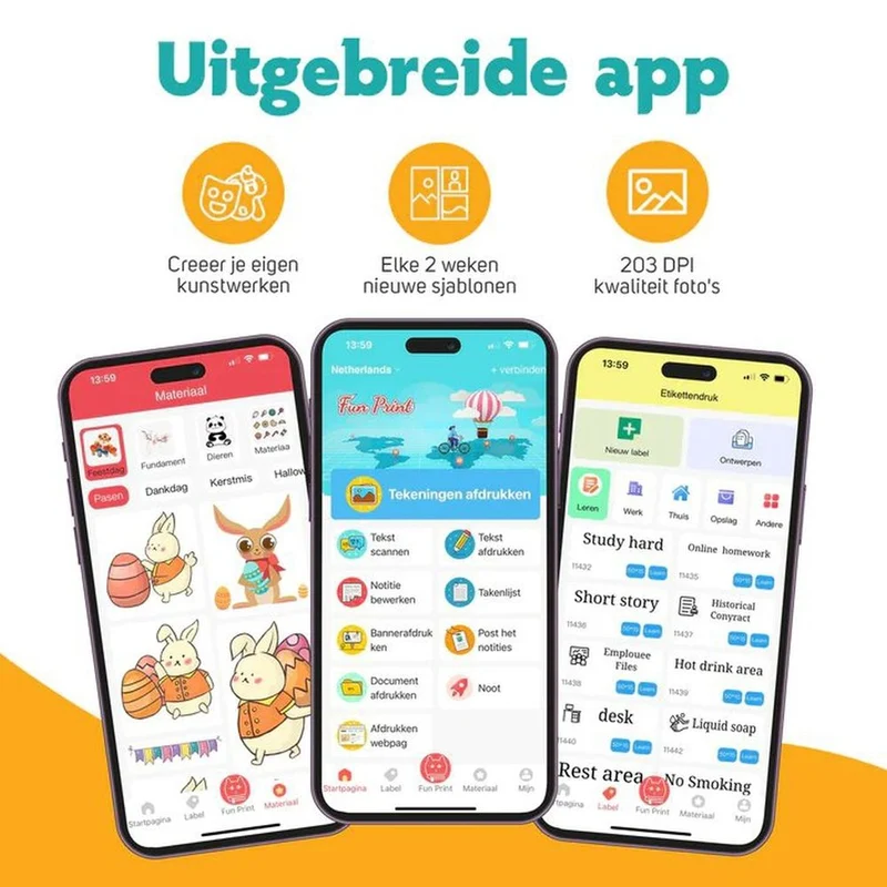 Pora&Co Mini-Fotodrucker für Smartphone, grün