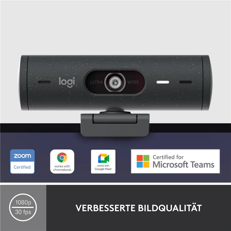Logitech BRIO 500 - Webcam Graphitgrau