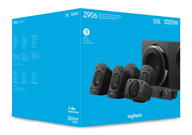Logitech Z906 - Lautsprechersystem Schwarz