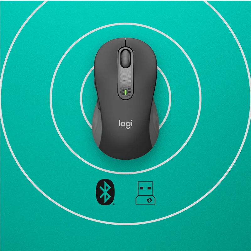 Logitech Signature M650 L Kabellose Maus Graphitgrau