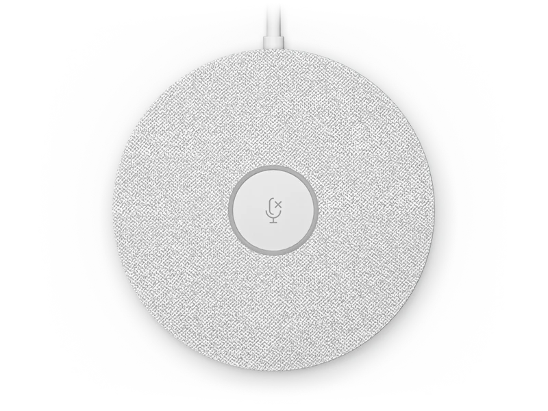 Logitech Rally Mic Pod Tischmikrofon Weiss