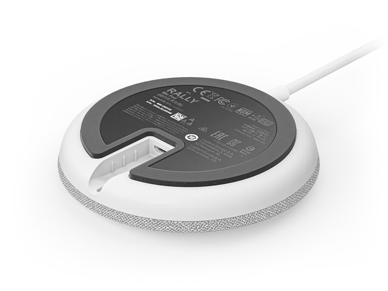 Logitech Rally Mic Pod Tischmikrofon Weiss