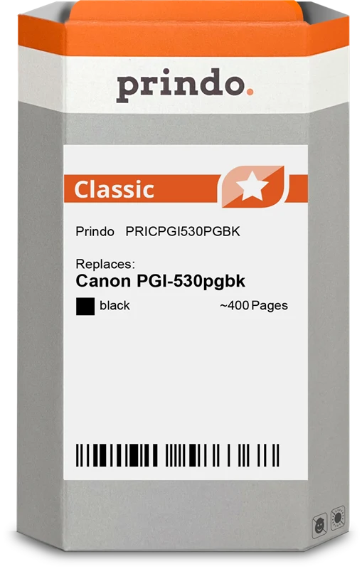 Prindo Classic Druckerpatrone kompatibel mit Canon PGI-530pgbk Schwarz