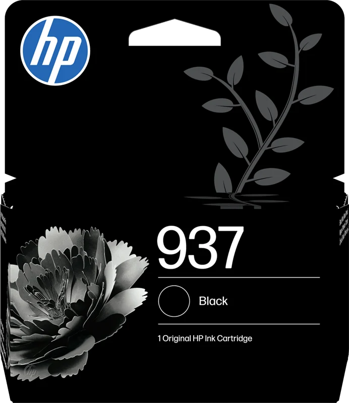 HP 937 Schwarz Druckerpatrone 4S6W5NE
