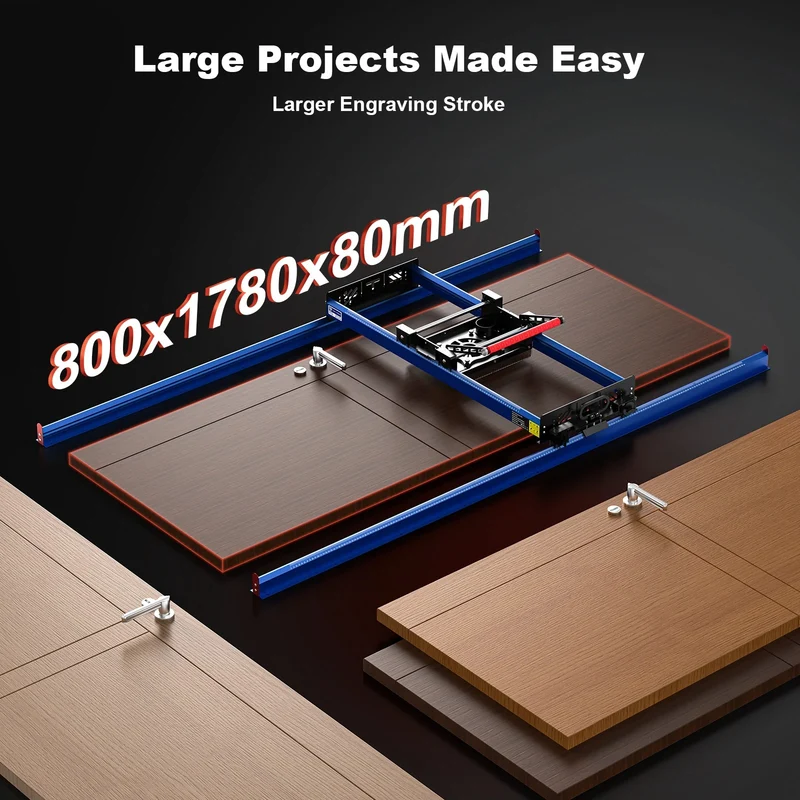 TwoTrees RS-200 Planfräsvorrichtung | 800x1780mm Arbeitsbereich
