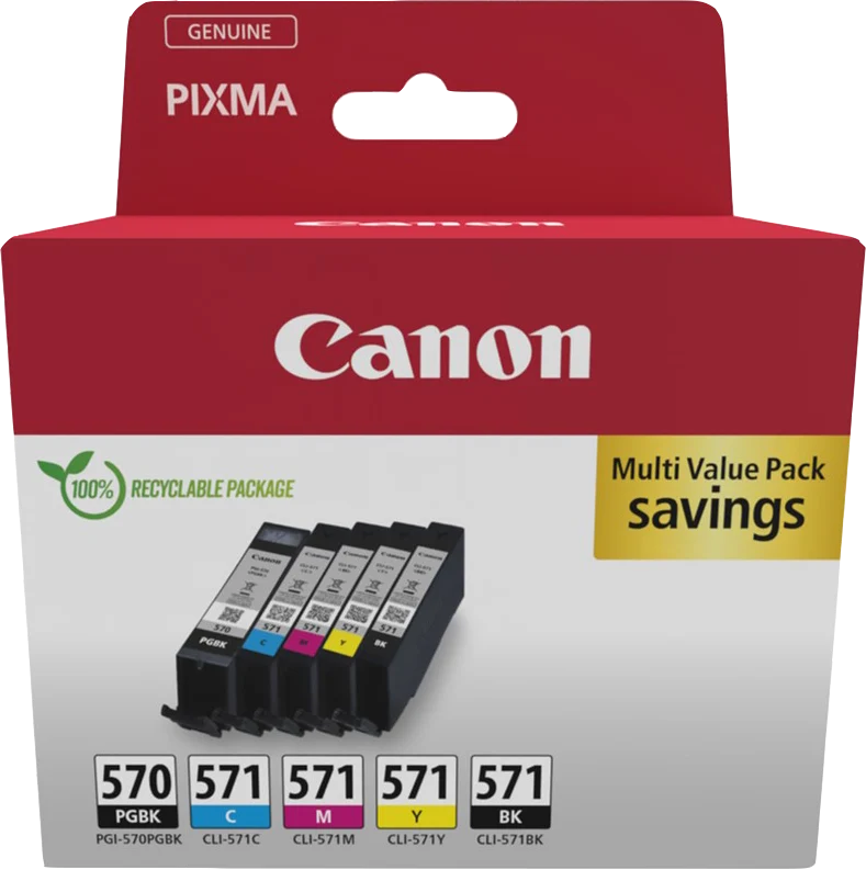 Canon PGI-570+CLI-571 Multipack Schwarz/Cyan/Magenta/Gelb