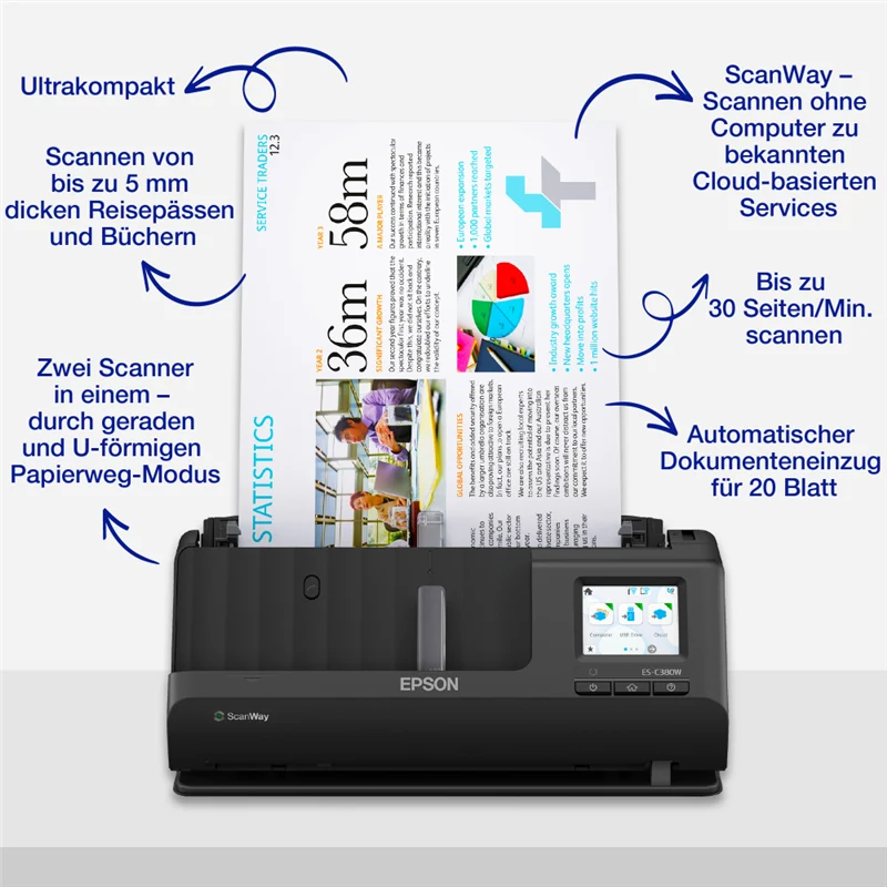 Epson ES-C380W Dokumentenscanner