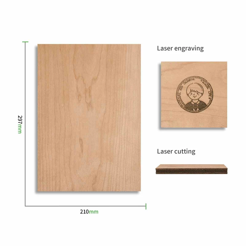 xTool 3 mm Kirschbaum Sperrholz (6er-Pack)