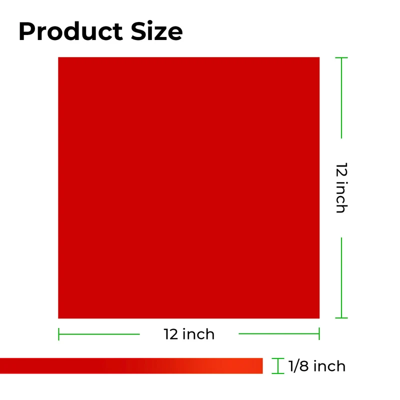 xTool 3 mm Rote Acrylplatten (3er-Pack)