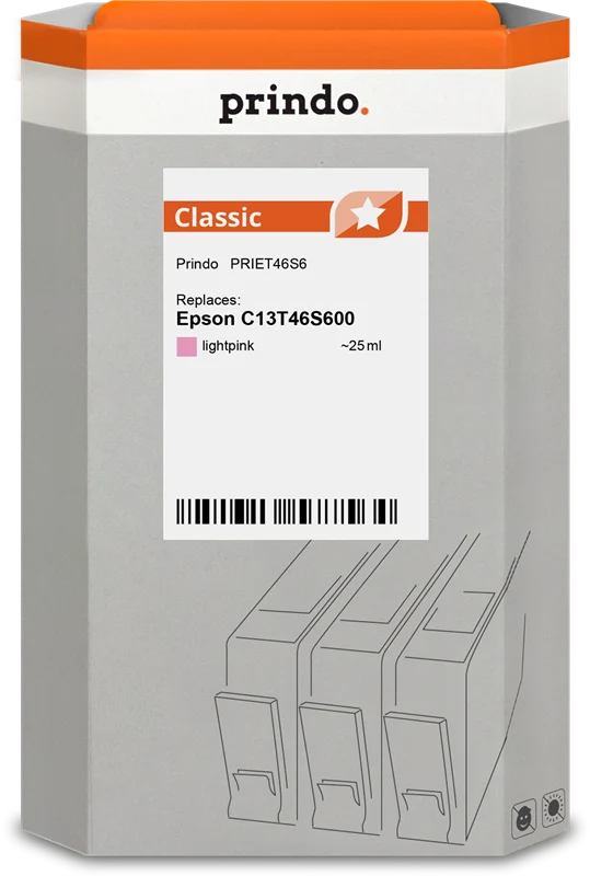 Prindo Classic Druckerpatrone kompatibel mit Epson T46S6 Light Magenta