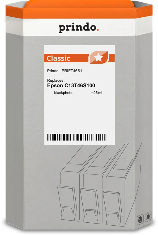 Prindo Classic Druckerpatrone kompatibel mit Epson T46S1 Photo Black