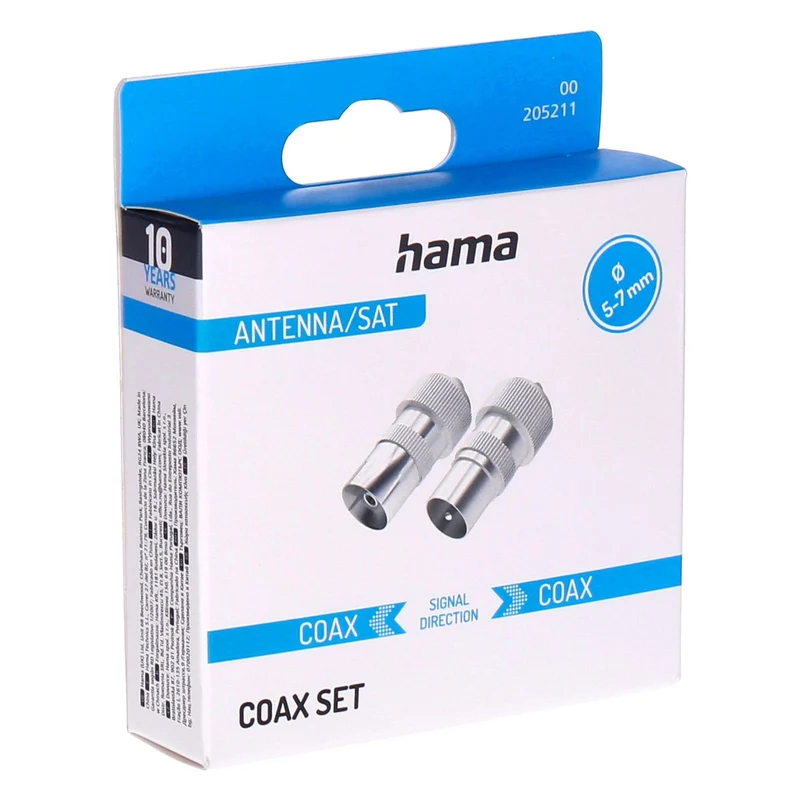 Hama 00205211 Koaxialstecker 2 Stück(e)
