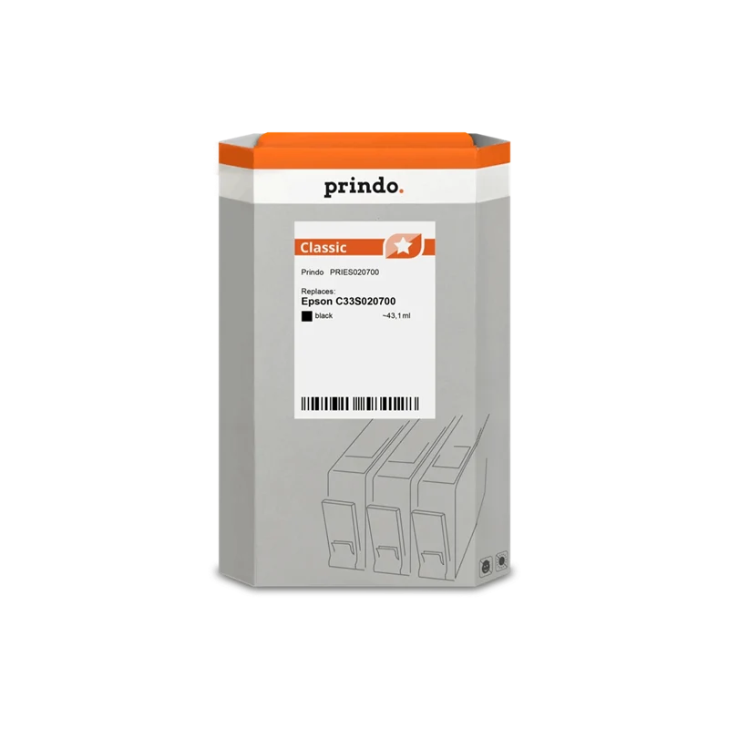 Prindo Classic Druckerpatrone kompatibel mit Epson SJIC33P(K) Schwarz