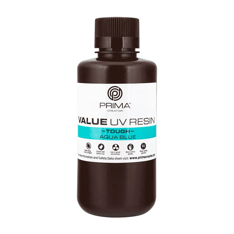 PrimaCreator Value Tough UV Harz (ABS Like) - 500 g - Aqua Blue
