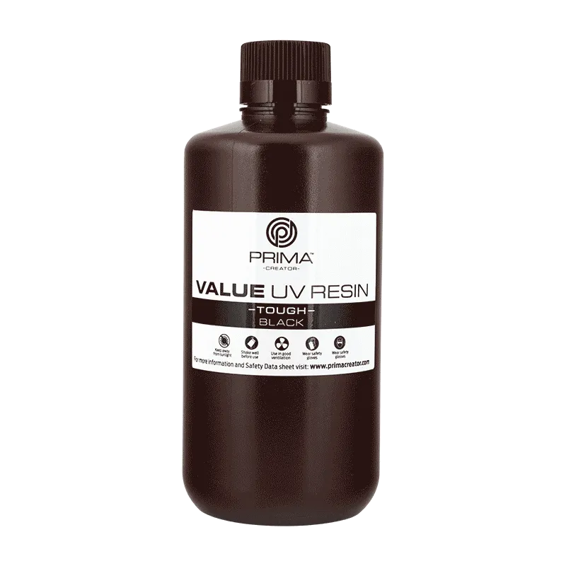 PrimaCreator Value Tough UV Harz (ABS Like) - 1 kg - Schwarz