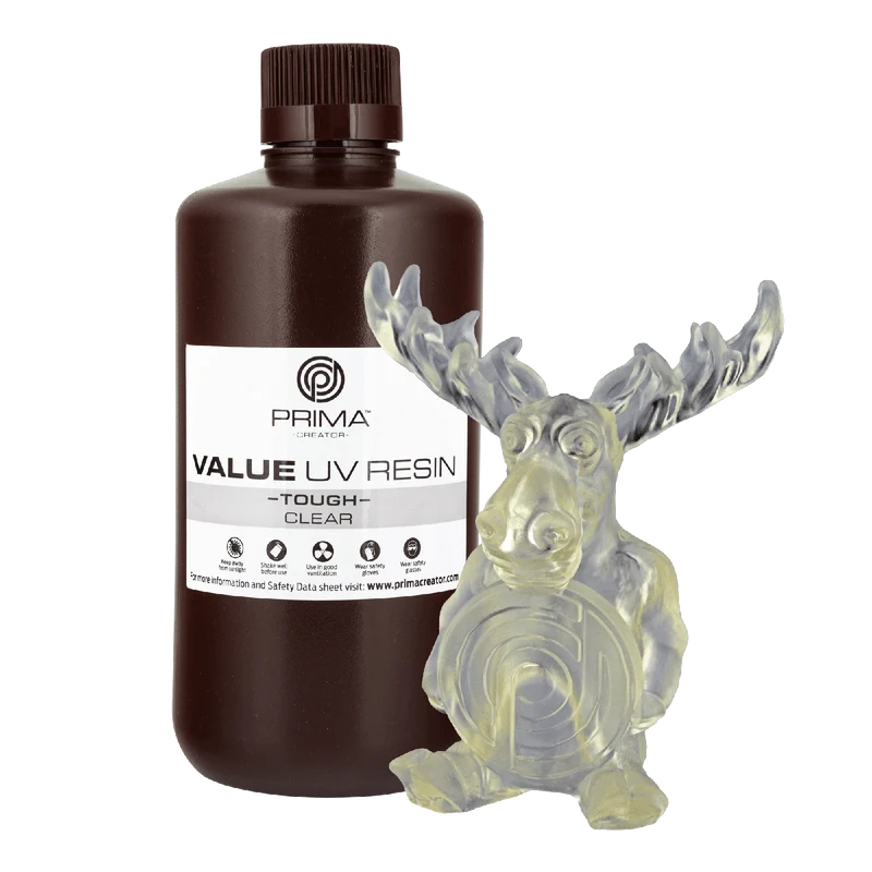 PrimaCreator Value Tough UV Harz (ABS Like) - 1 kg - Klar