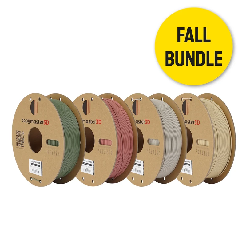 Copymaster3D PLA Matte Fall Bundle – 4×1 kg Filament in Herbstfarben