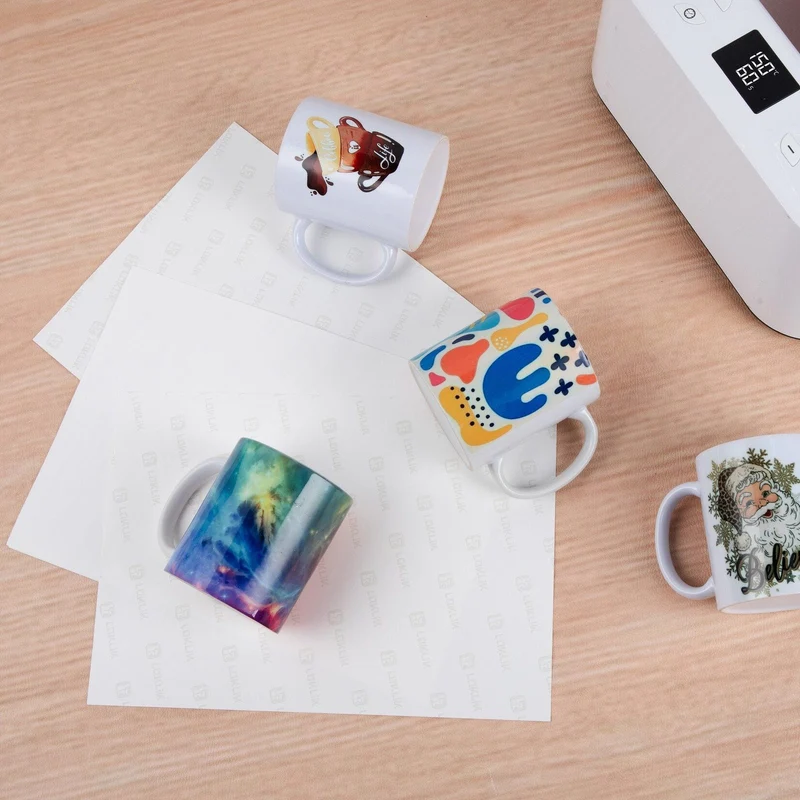 LOKLiK Starter Pack für Auto Tumbler Heat Press – 4 Becher + 20 Sublimationspapiere
