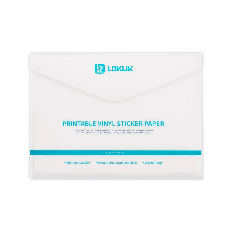 Mattes Vinyl Stickerpapier A4 – bedruckbar, 20 Blatt für Aufkleber
