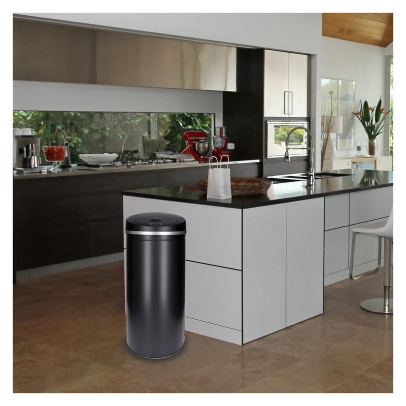TP Sensor Mülleimer 30L schwarz rund