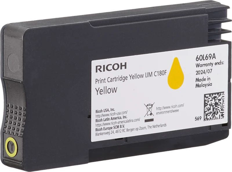 Ricoh IJM C180F Gelb Druckerpatrone 408520