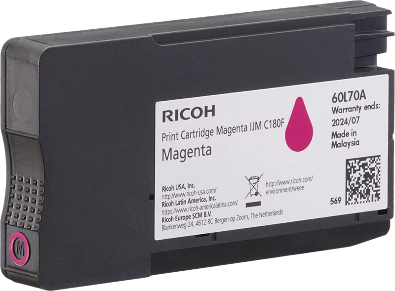 Ricoh IJM C180F Magenta Druckerpatrone 408519
