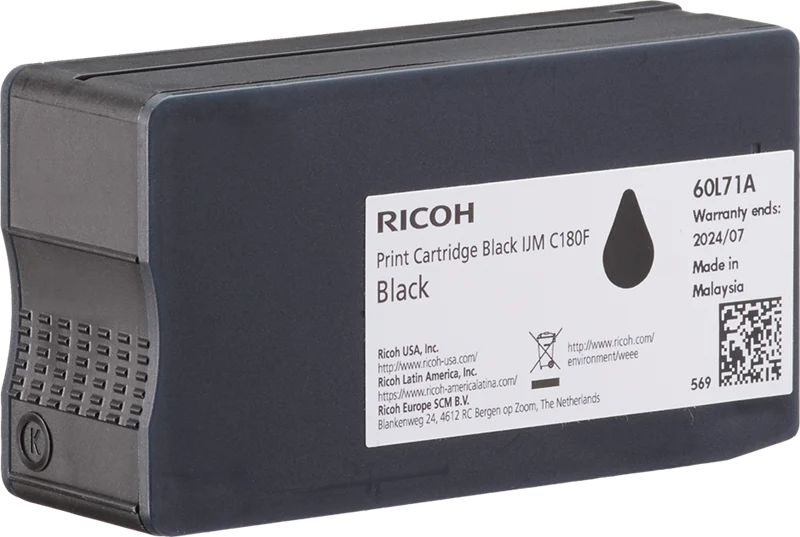 Ricoh IJM C180F Schwarz Druckerpatrone 408517