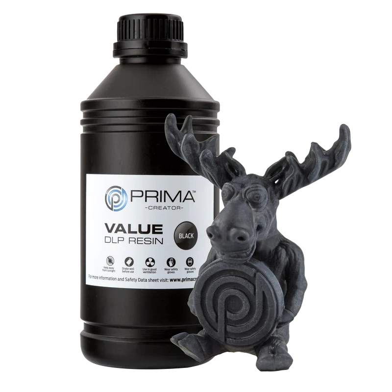 PrimaCreator Value UV/DLP Harz - 1 kg - Schwarz