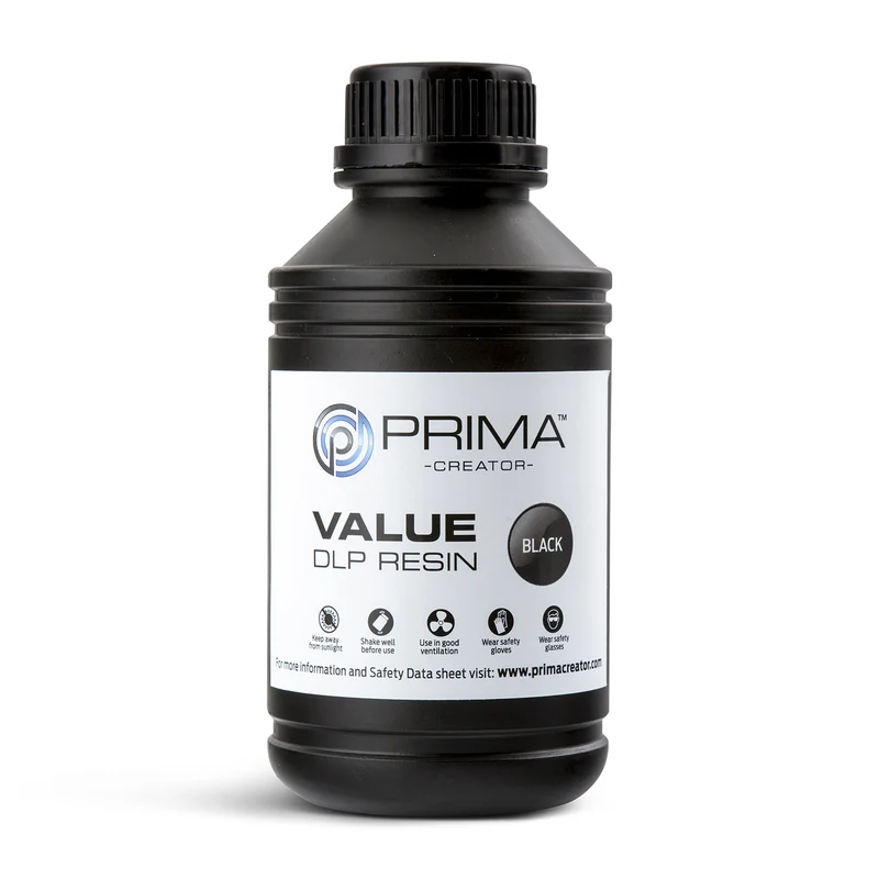 PrimaCreator Value UV/DLP Harz - 500 g - Schwarz