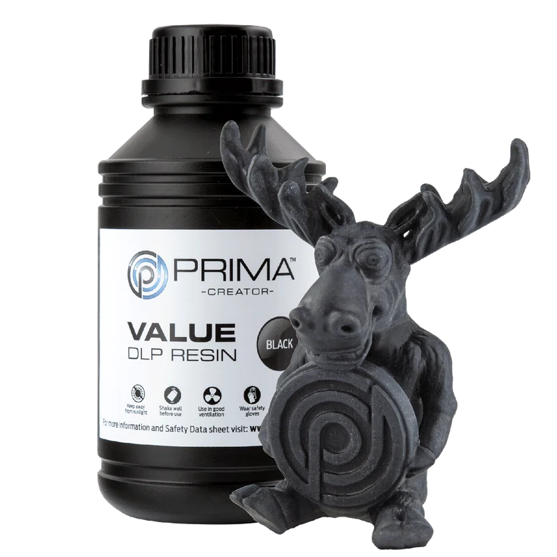 PrimaCreator Value UV/DLP Harz - 500 g - Schwarz