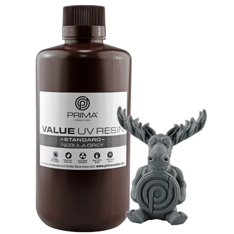 PrimaCreator Value UV/DLP Harz - 1 kg - Nebula Grey