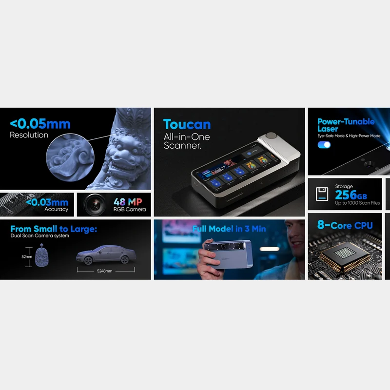 3DMakerpro Toucan All-in-One 3D Scanner