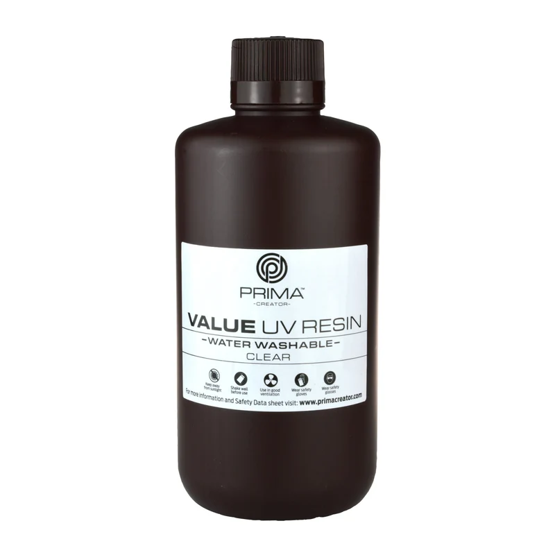PrimaCreator Value Water Washable UV Resin - 1000 ml - Clear
