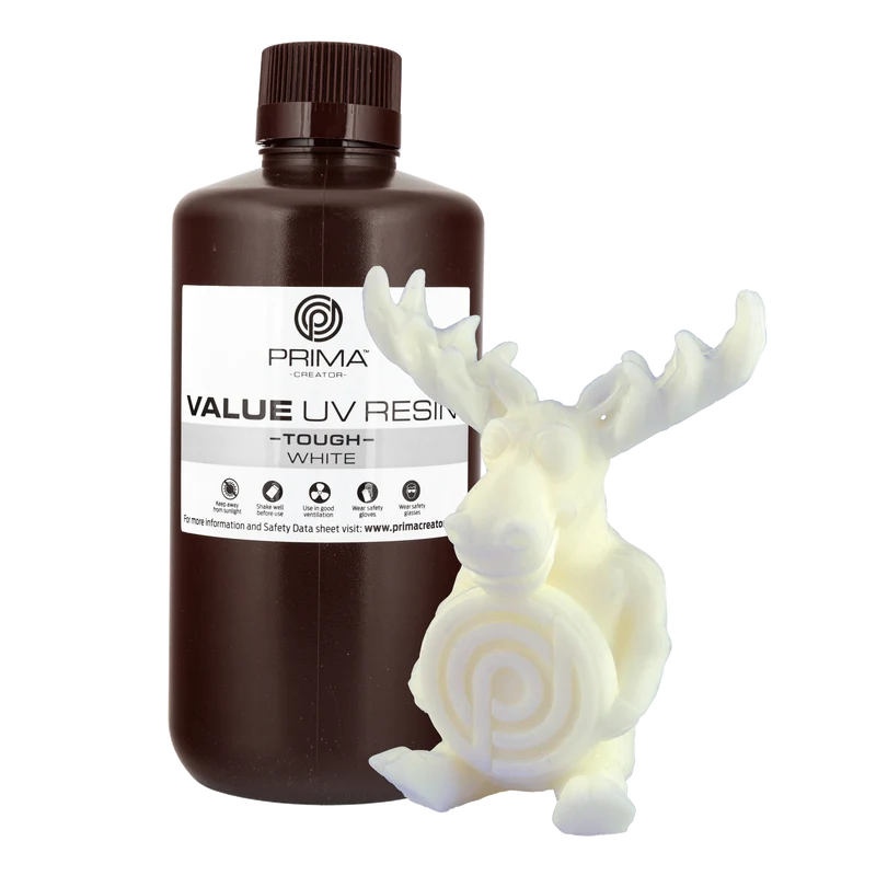 PrimaCreator Value Tough UV Resin (ABS Like) - 1000 ml - White