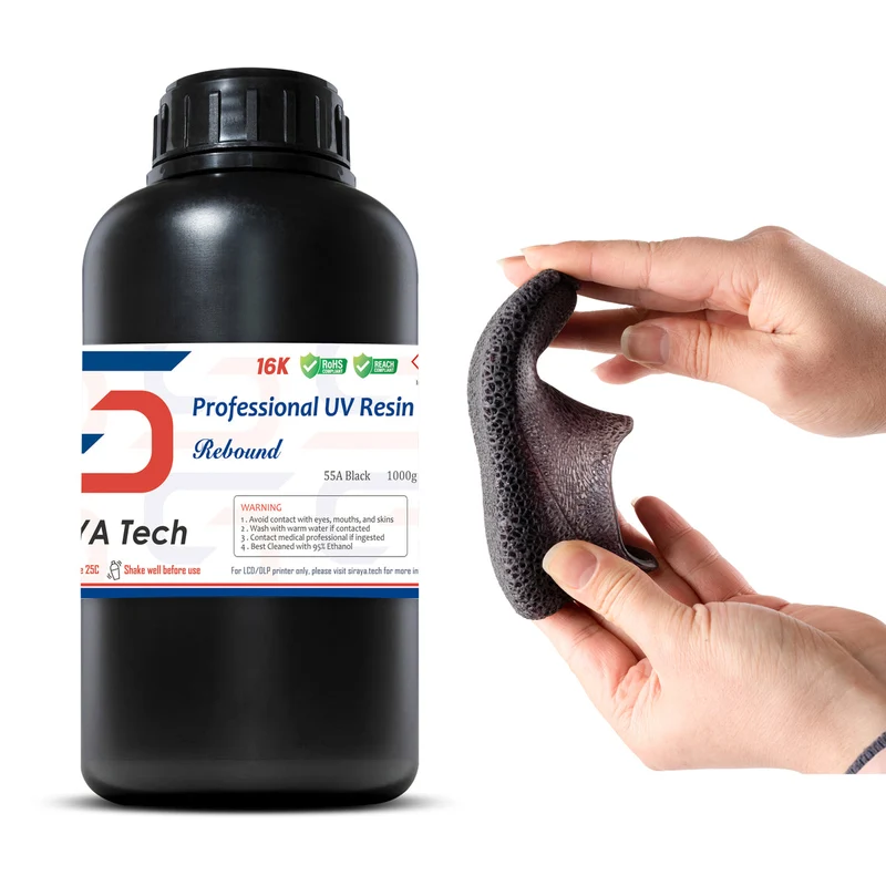 Siraya Tech -Rebound 55A Black - 1KG Resin
