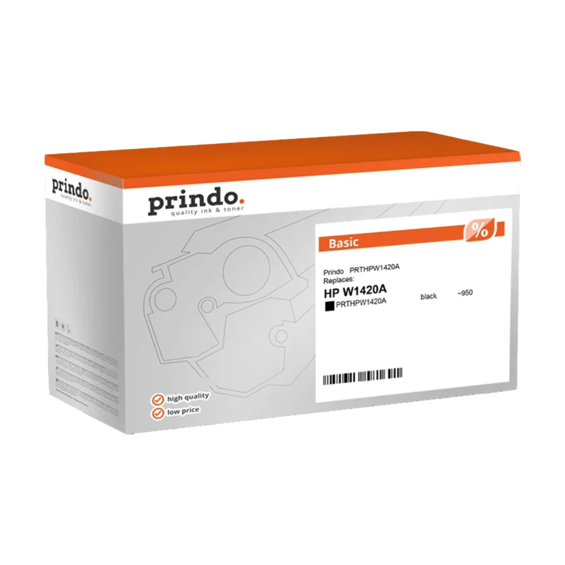 Prindo Basic Toner kompatibel mit HP 142A Schwarz
